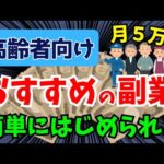 【副業】「高齢者おすすめのお小遣い稼ぎ３選」月5万円、収入が簡単に増やせます！【シニア/収入/お金/バイト】
